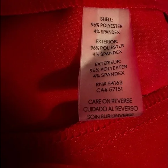 ❤️ NWT! Red CALVIN KLEIN Puff Sleeve Sheath Dress - Size 10 - Picture 5 of 9